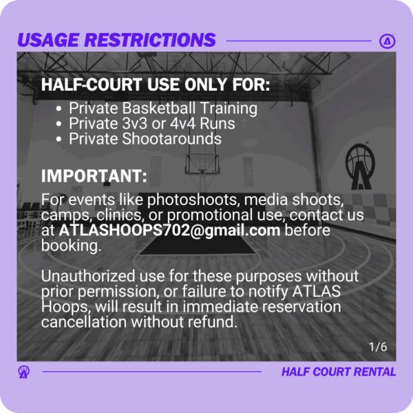 Taro Side | Half Court Rental - Image 2