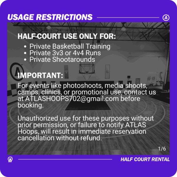 Ube Side | Half Court Rental - Image 2