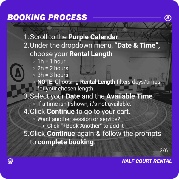 Ube Side | Half Court Rental - Image 3