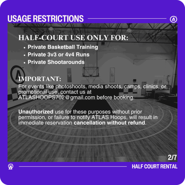 Ube Side | Half Court Rental - Image 2