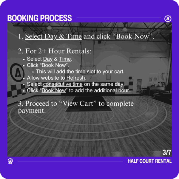 Ube Side | Half Court Rental - Image 3