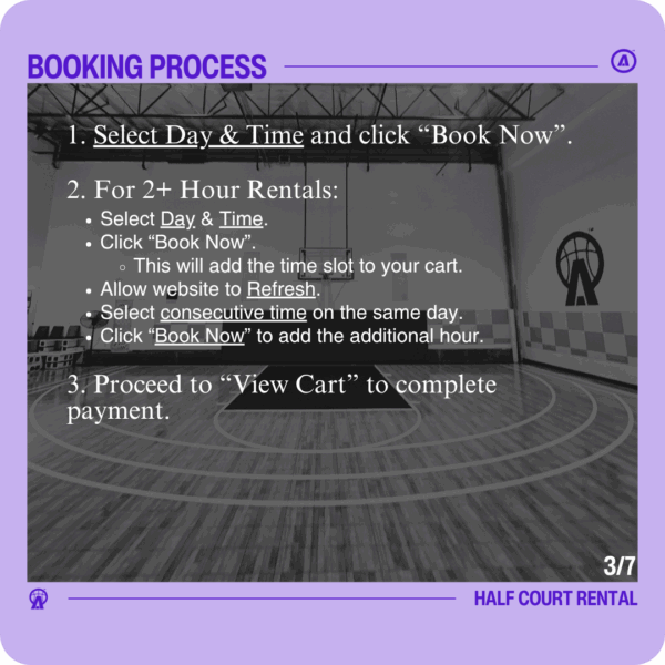 Taro Side | Half Court Rental - Image 3