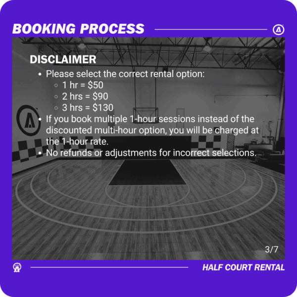 Ube Side | Half Court Rental - Image 4